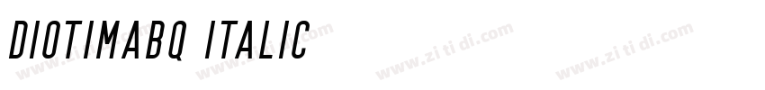 DiotimaBQ Italic字体转换